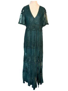 shyanne women's lace maxi dress Shyanne Women's Lace Long Sleeve Maxi Dress Maroon US